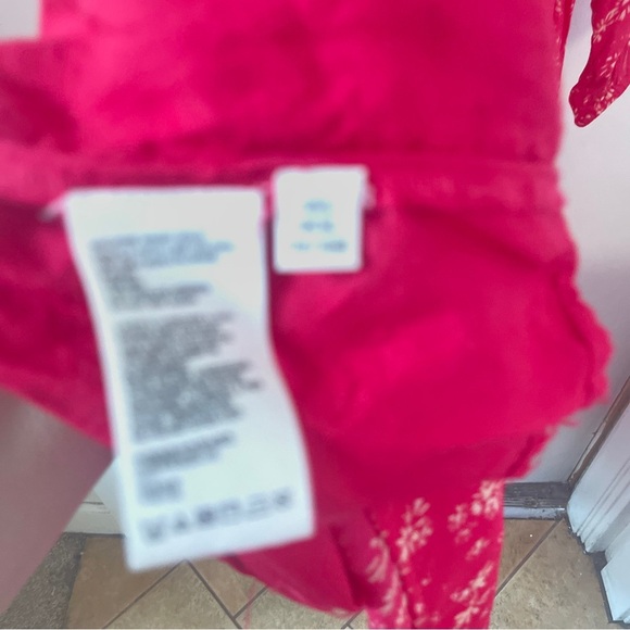 Free People Wallflower Floral Sheer Midi Dress With Slip Red Raspberry Size L - Picture 8 of 8